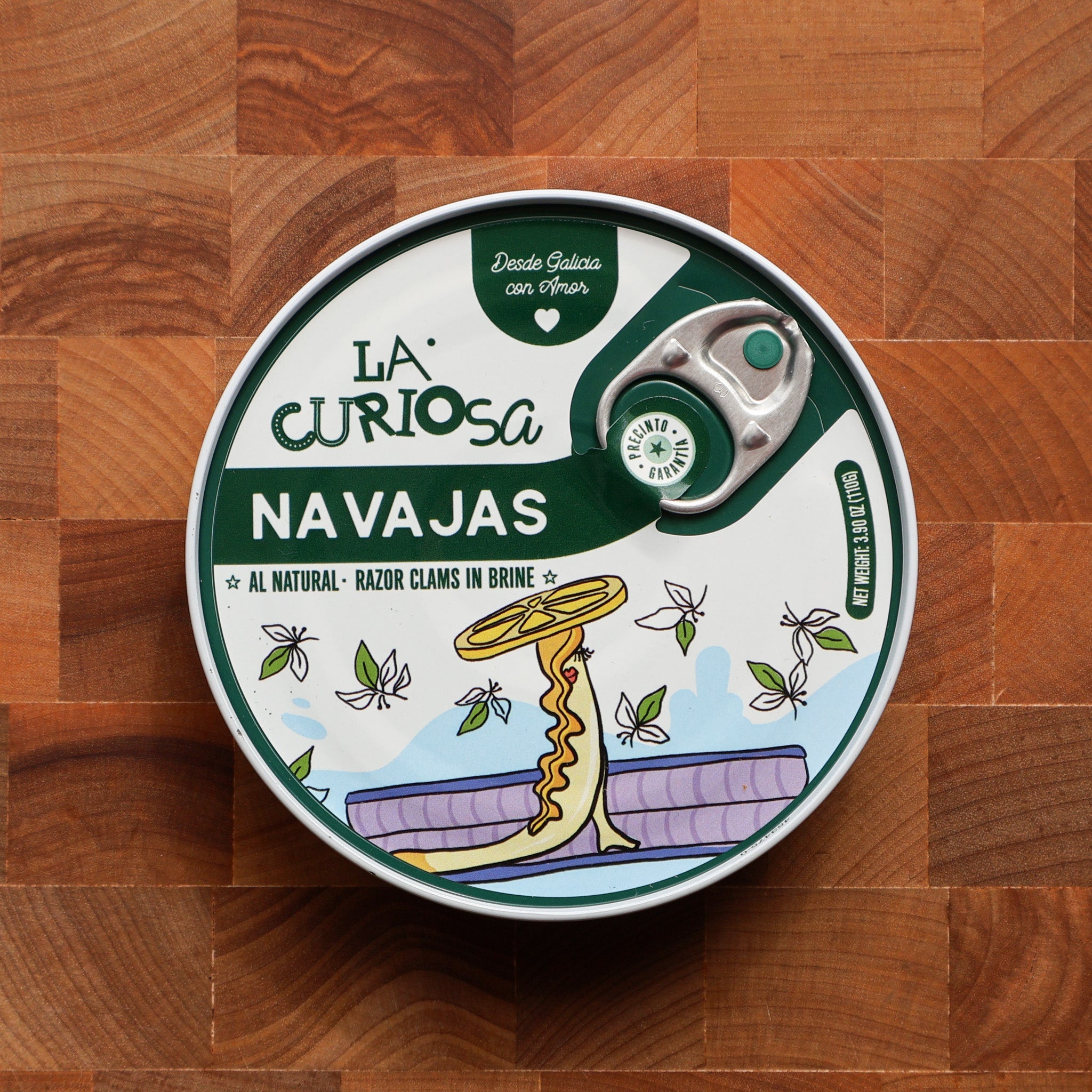 La Curiosa - Razor Clams in Brine - FishNook Tinned Seafood Co.
