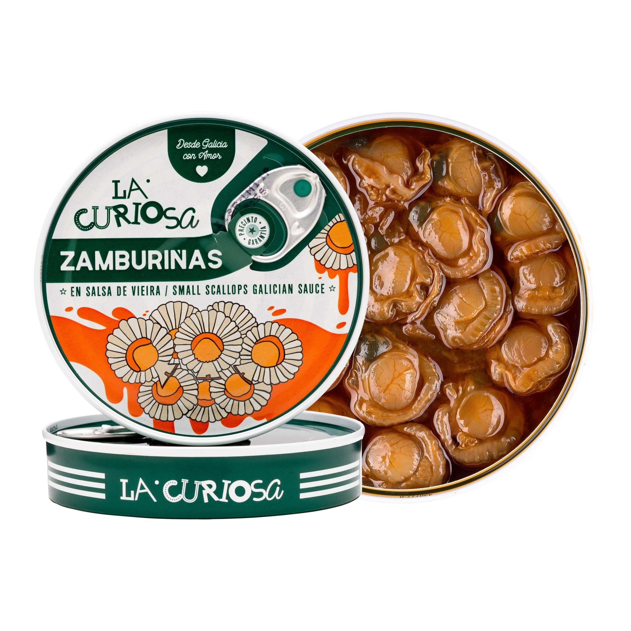 La Curiosa - Scallops in Galician Sauce - FishNook Tinned Seafood Co.