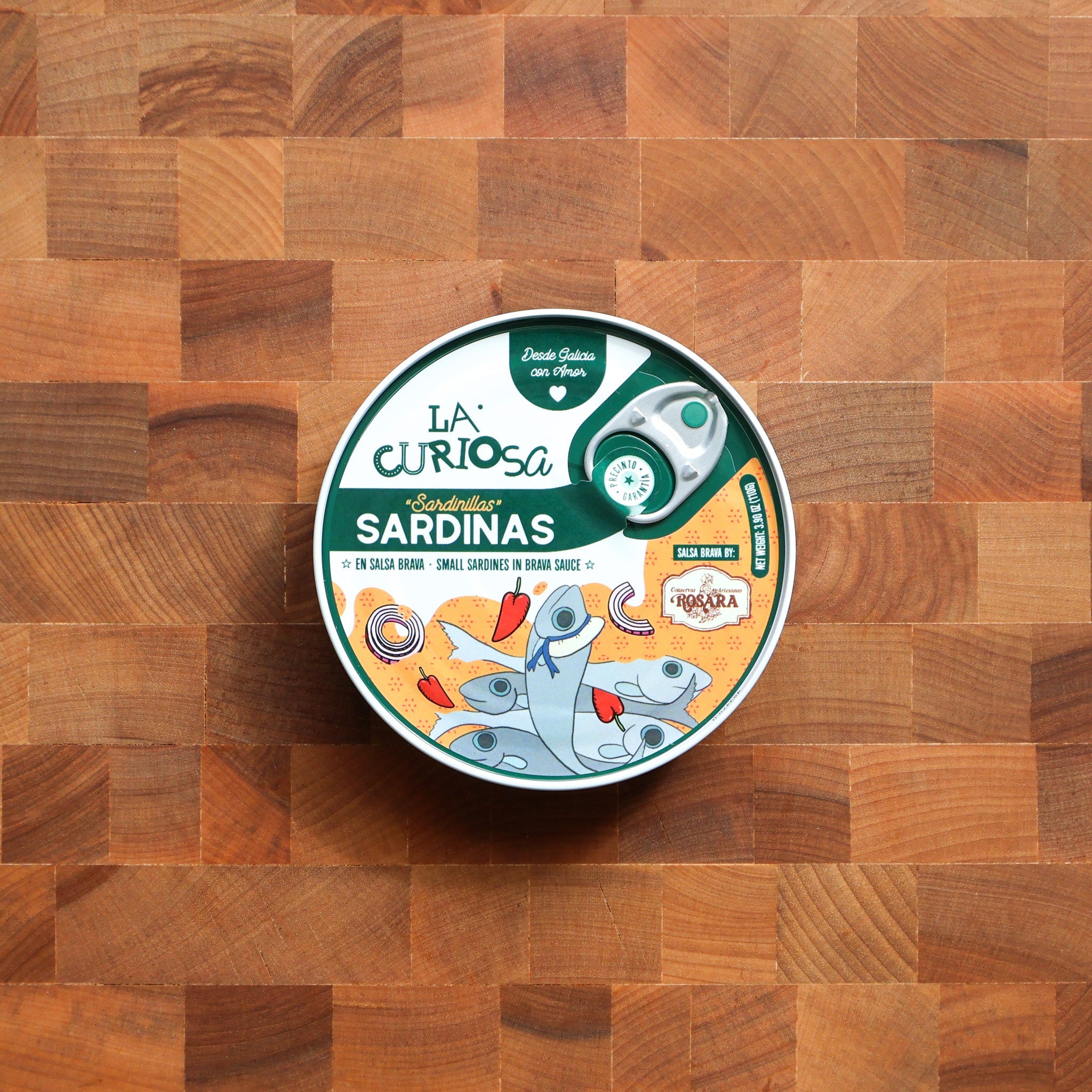 La Curiosa - Small Sardines in Brava Sauce - FishNook Tinned Seafood Co.
