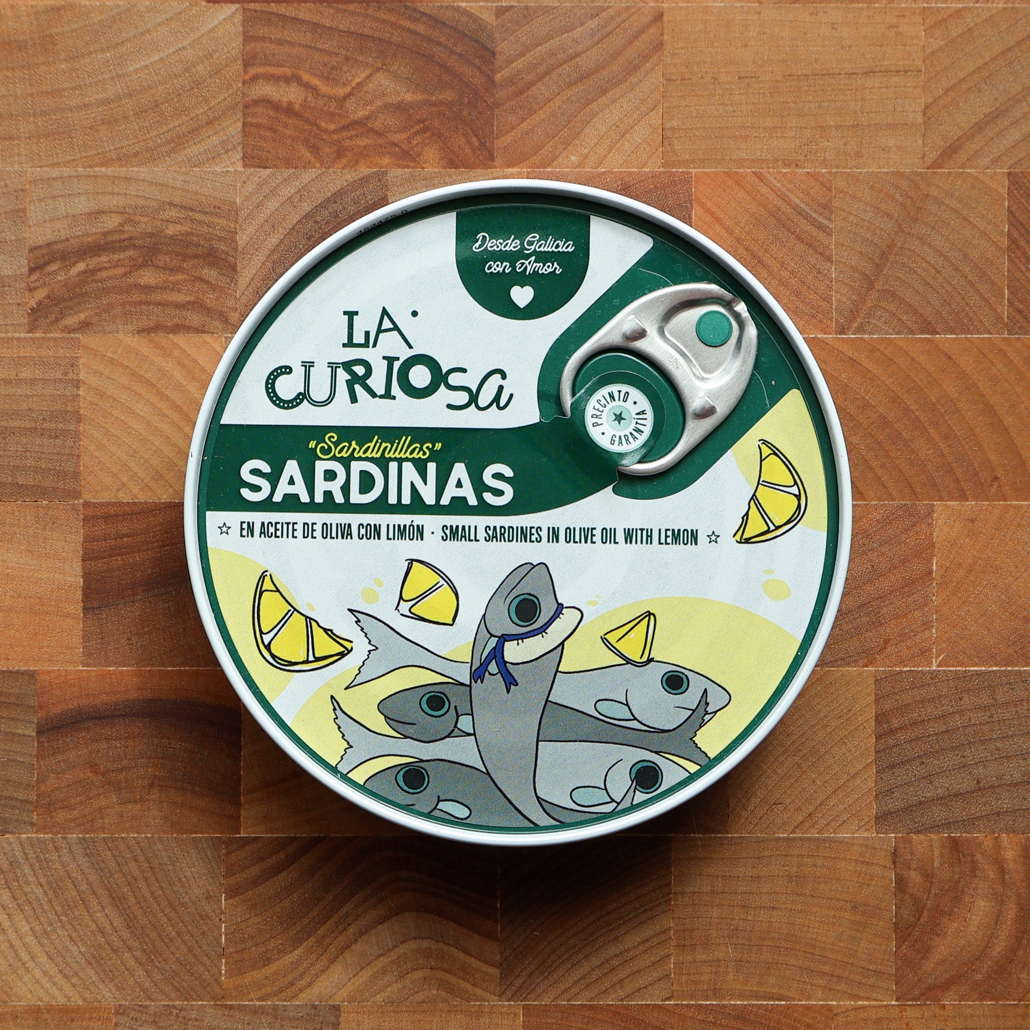La Curiosa - Small Sardines in Olive Oil w/ Lemon - FishNook Tinned Seafood Co.