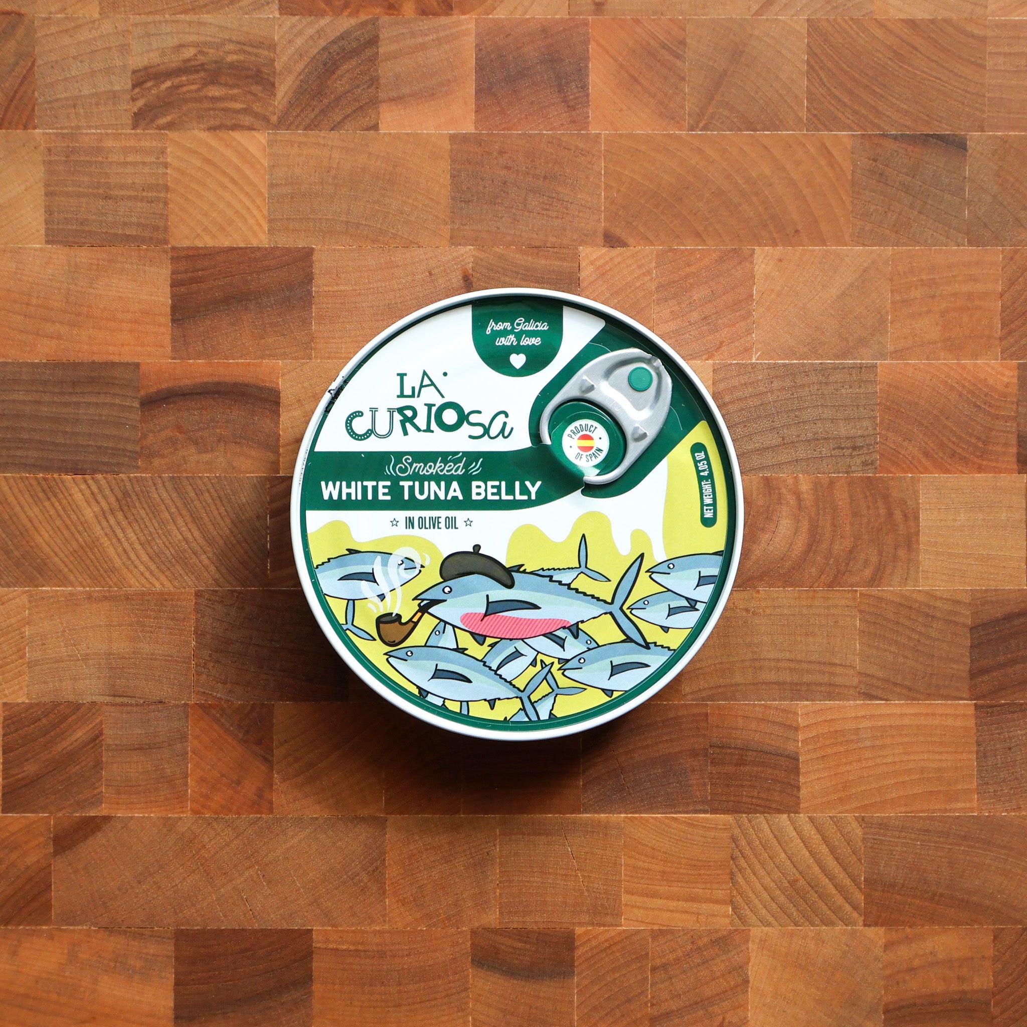 La Curiosa - Smoked White Tuna Belly in Olive Oil - FishNook Tinned Seafood Co.