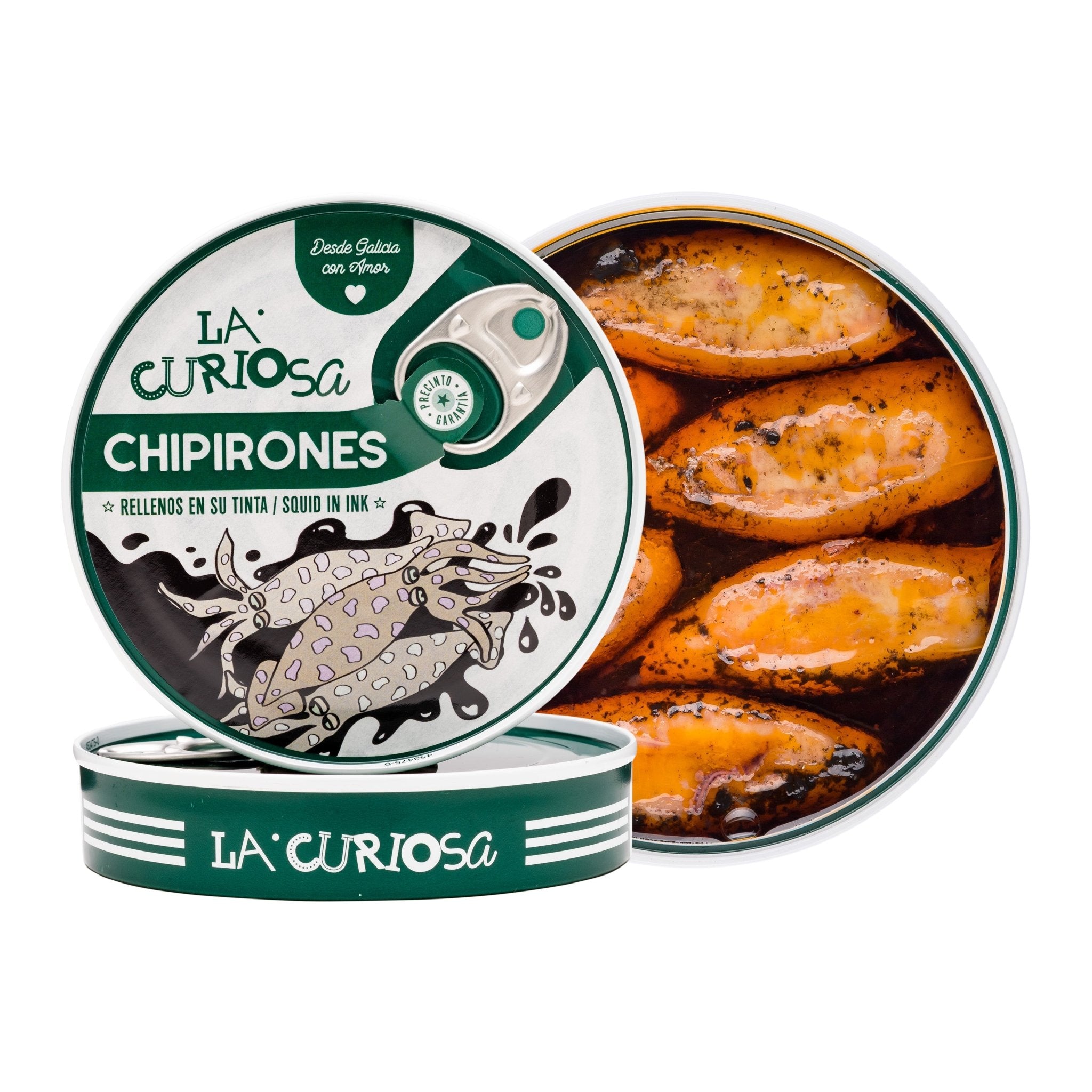 La Curiosa - Stuffed Squids in Ink Sauce - FishNook Tinned Seafood Co.