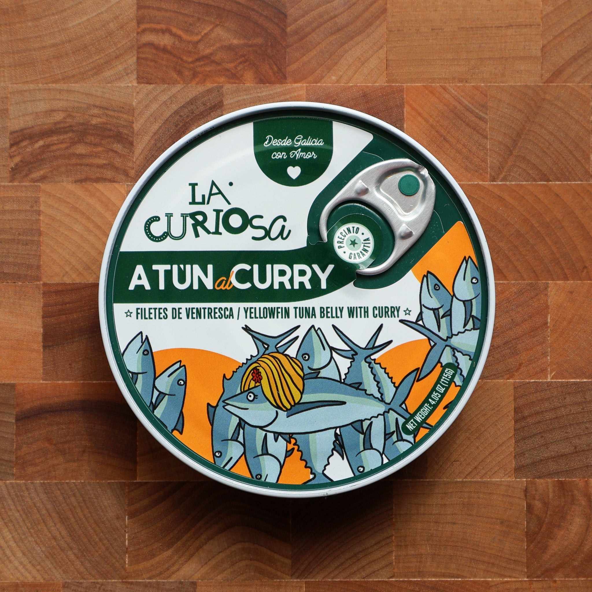 La Curiosa - Yellowfin Tuna Belly in Green Curry - FishNook Tinned Seafood Co.