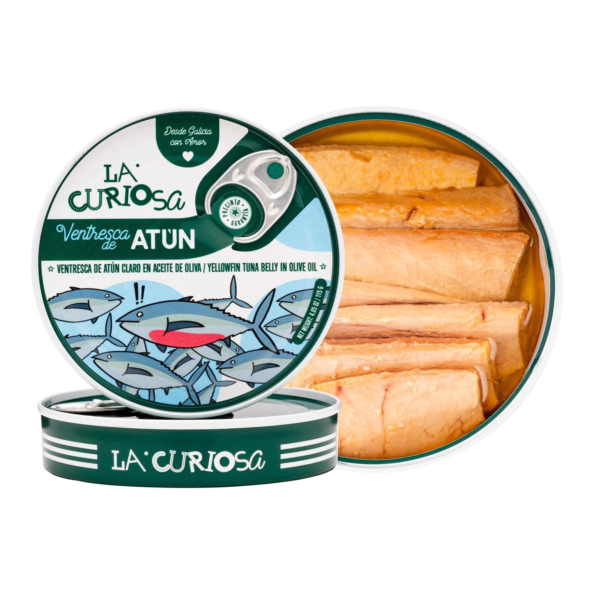 La Curiosa - Yellowfin Tuna Belly in Olive Oil - FishNook Tinned Seafood Co.
