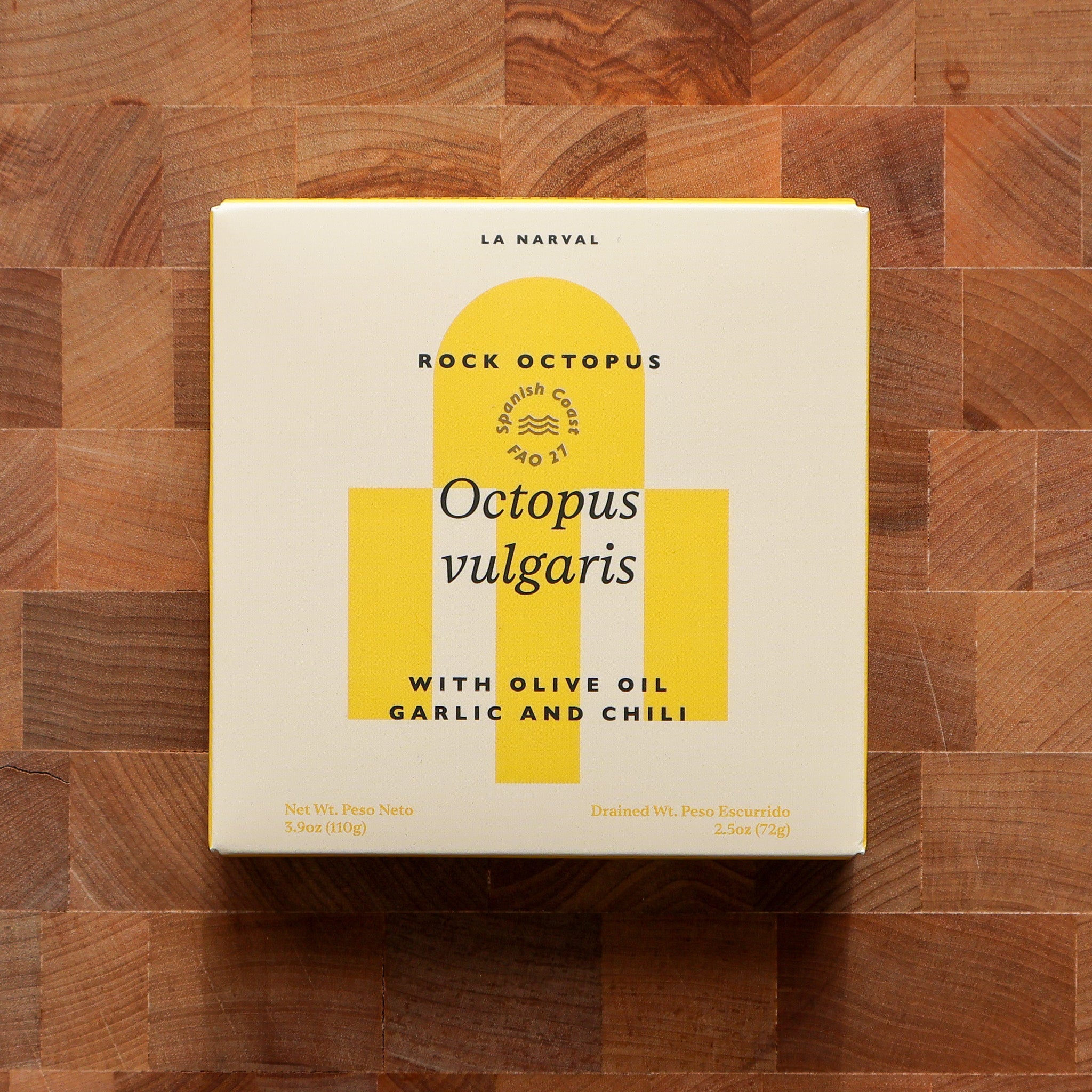 La Narval - Rock Octopus w/ Olive Oil, Garlic & Chili - FishNook Tinned Seafood Co.