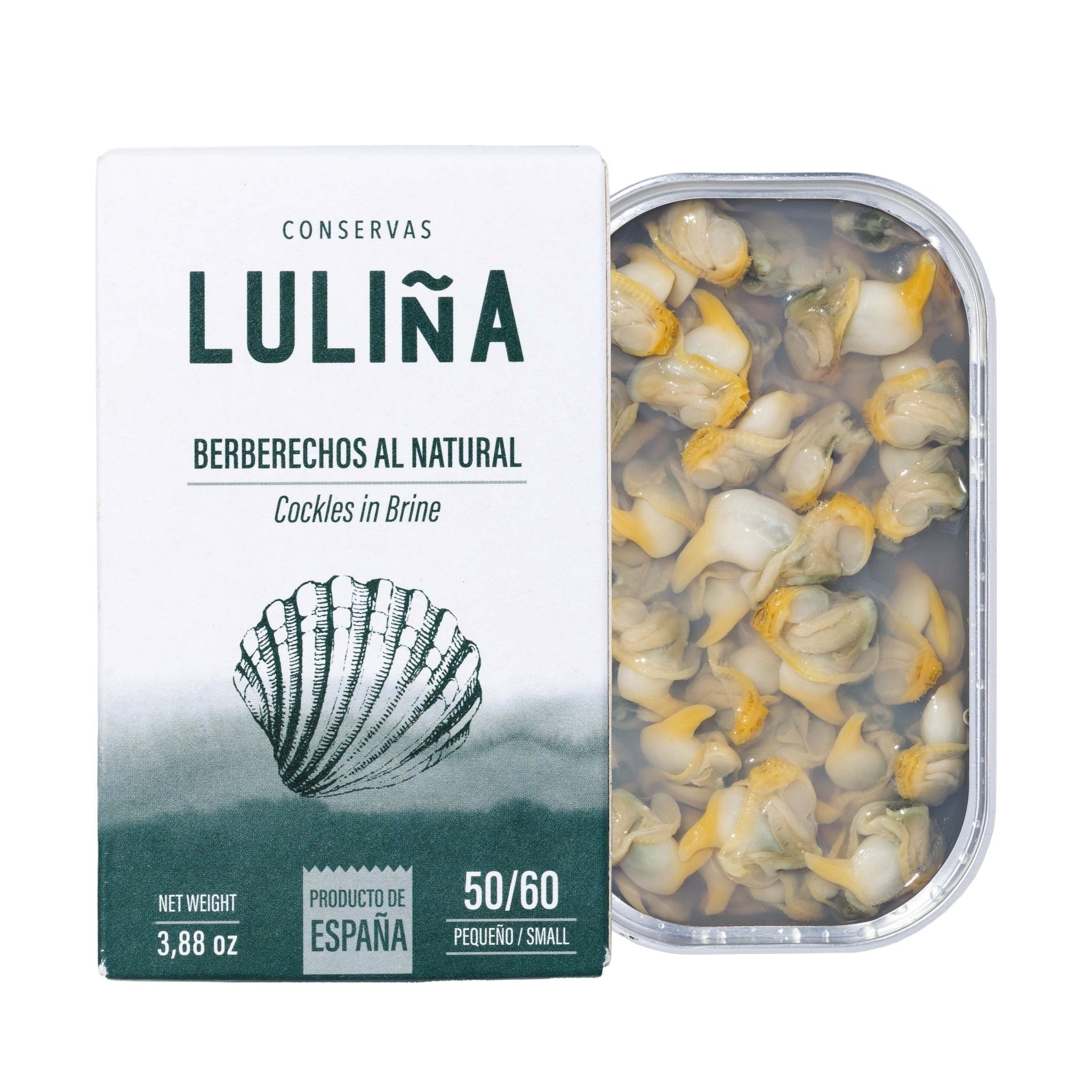 Luliña - 50/60 Cockles in Brine - FishNook Tinned Seafood Co.