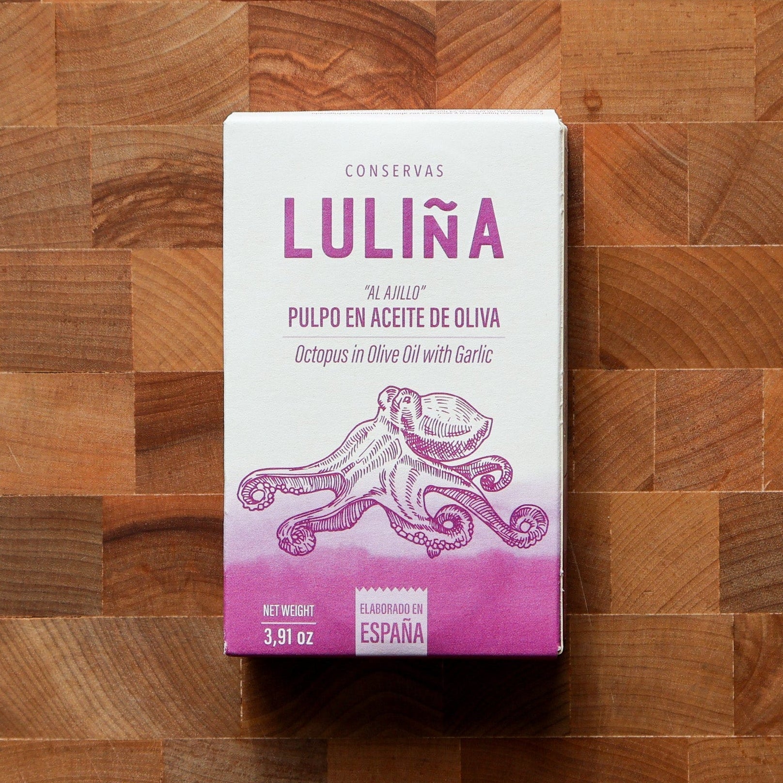 Luliña - Octopus in Olive Oil w/ Garlic - FishNook Tinned Seafood Co.