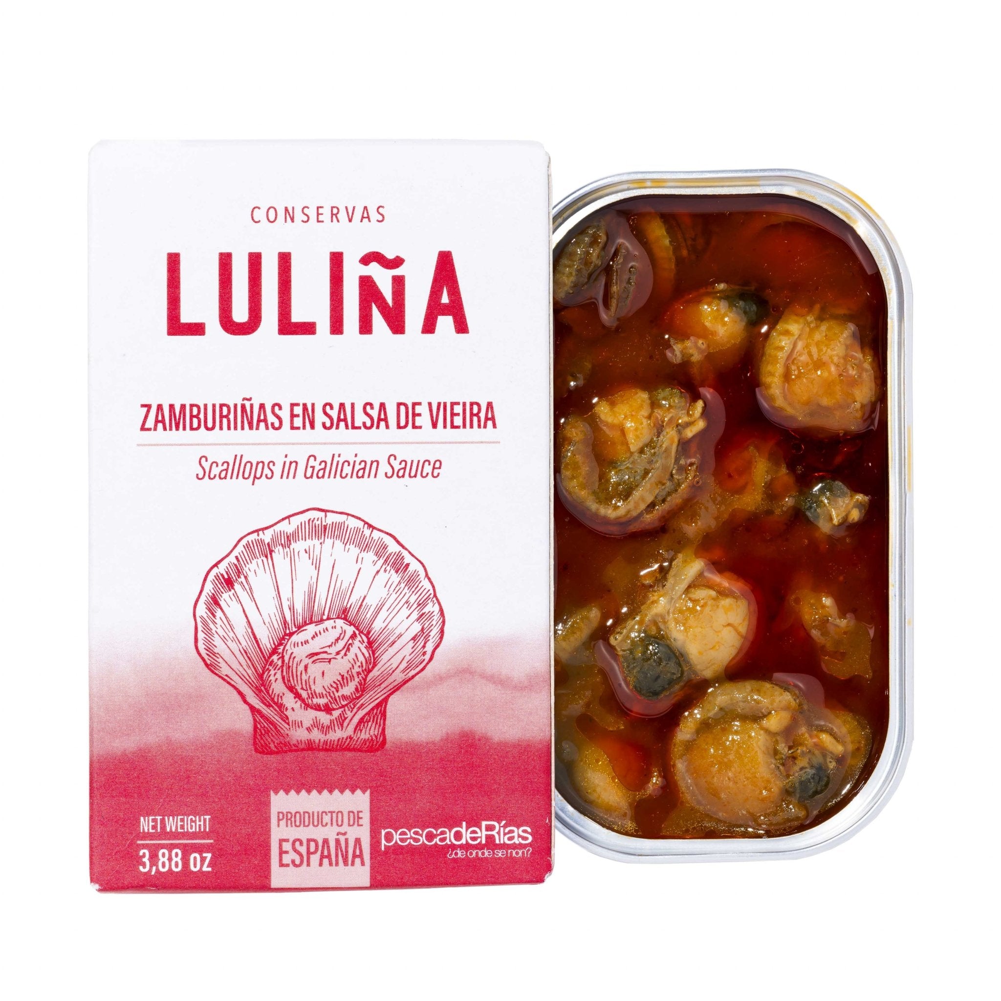 Luliña - Scallops in Galician Sauce - FishNook Tinned Seafood Co.