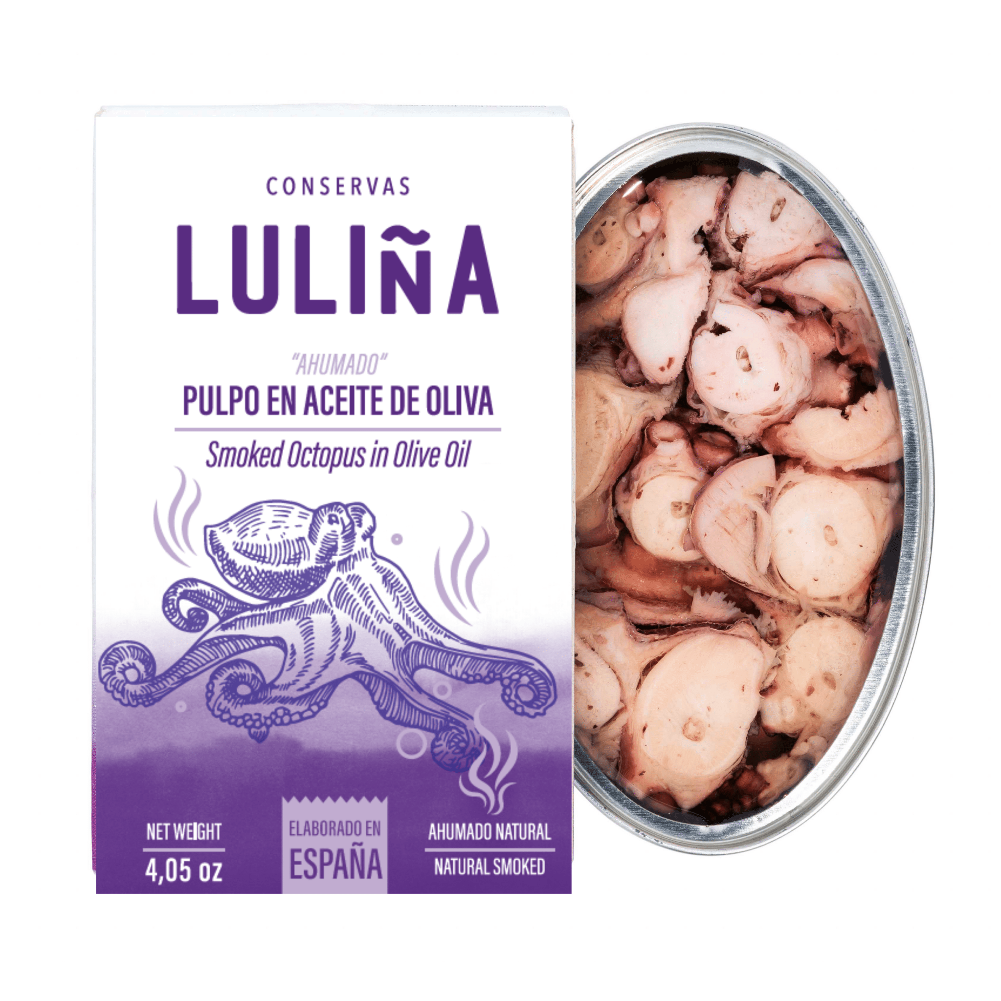 Luliña - Smoked Octopus in Olive Oil - FishNook Tinned Seafood Co.