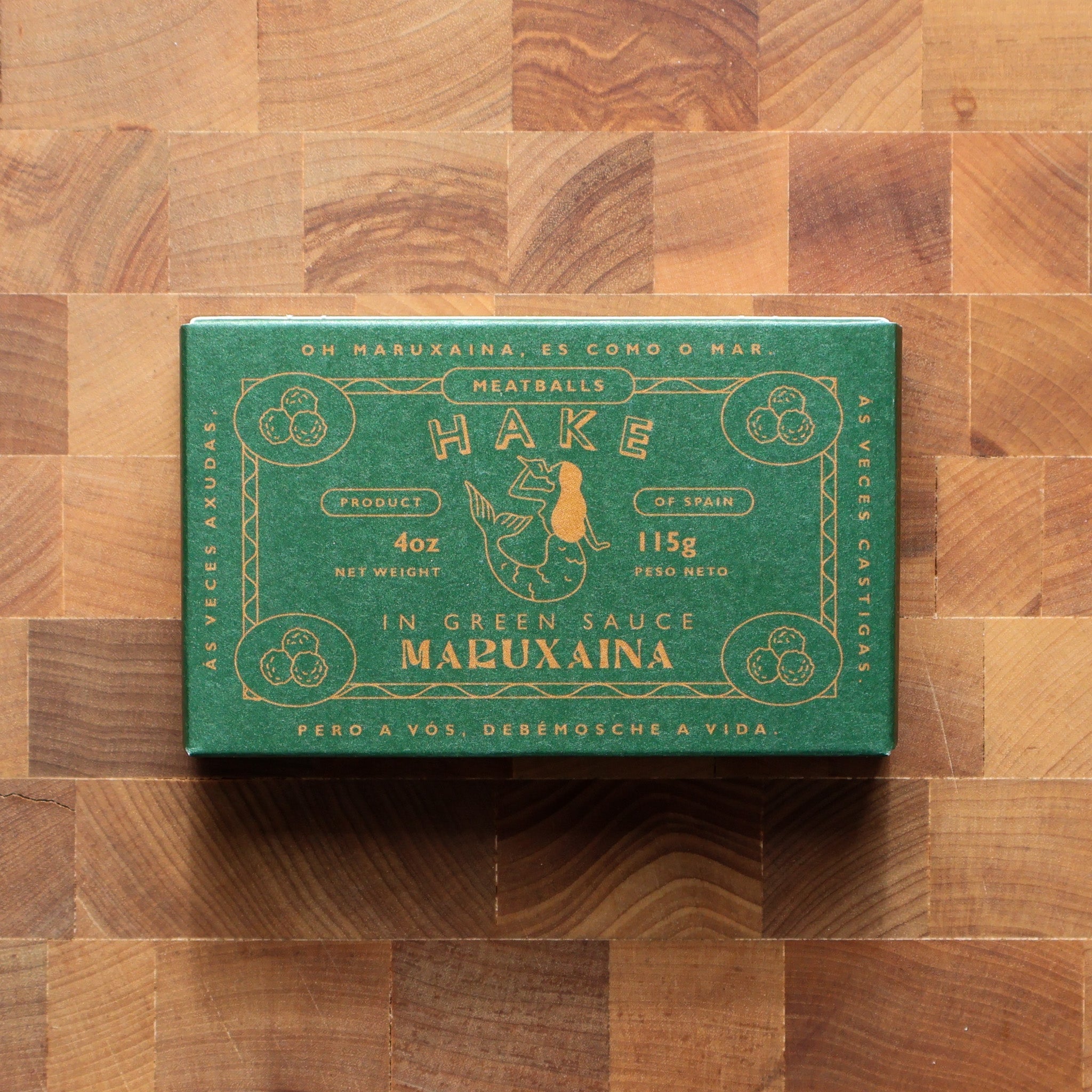 Maruxaina - Hake Meatballs in Green Sauce - FishNook Tinned Seafood Co.