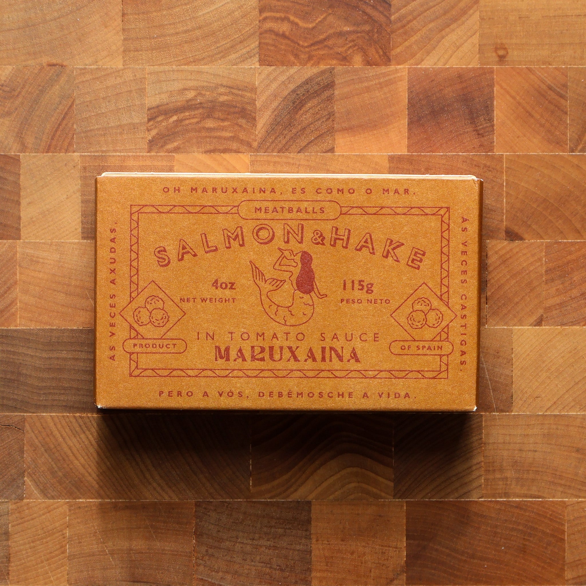 Maruxaina - Salmon and Hake Meatballs in Tomato Sauce - FishNook Tinned Seafood Co.