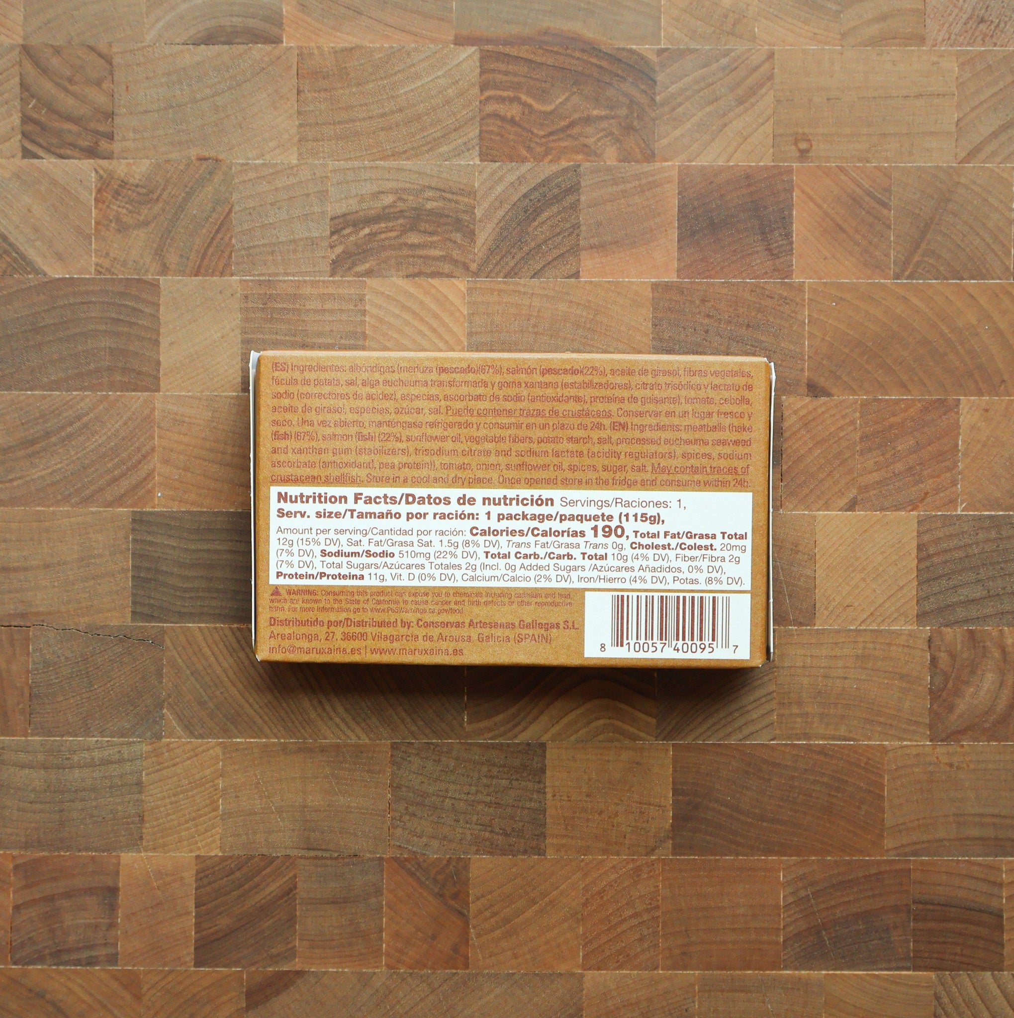 Maruxaina - Salmon and Hake Meatballs in Tomato Sauce - FishNook Tinned Seafood Co.