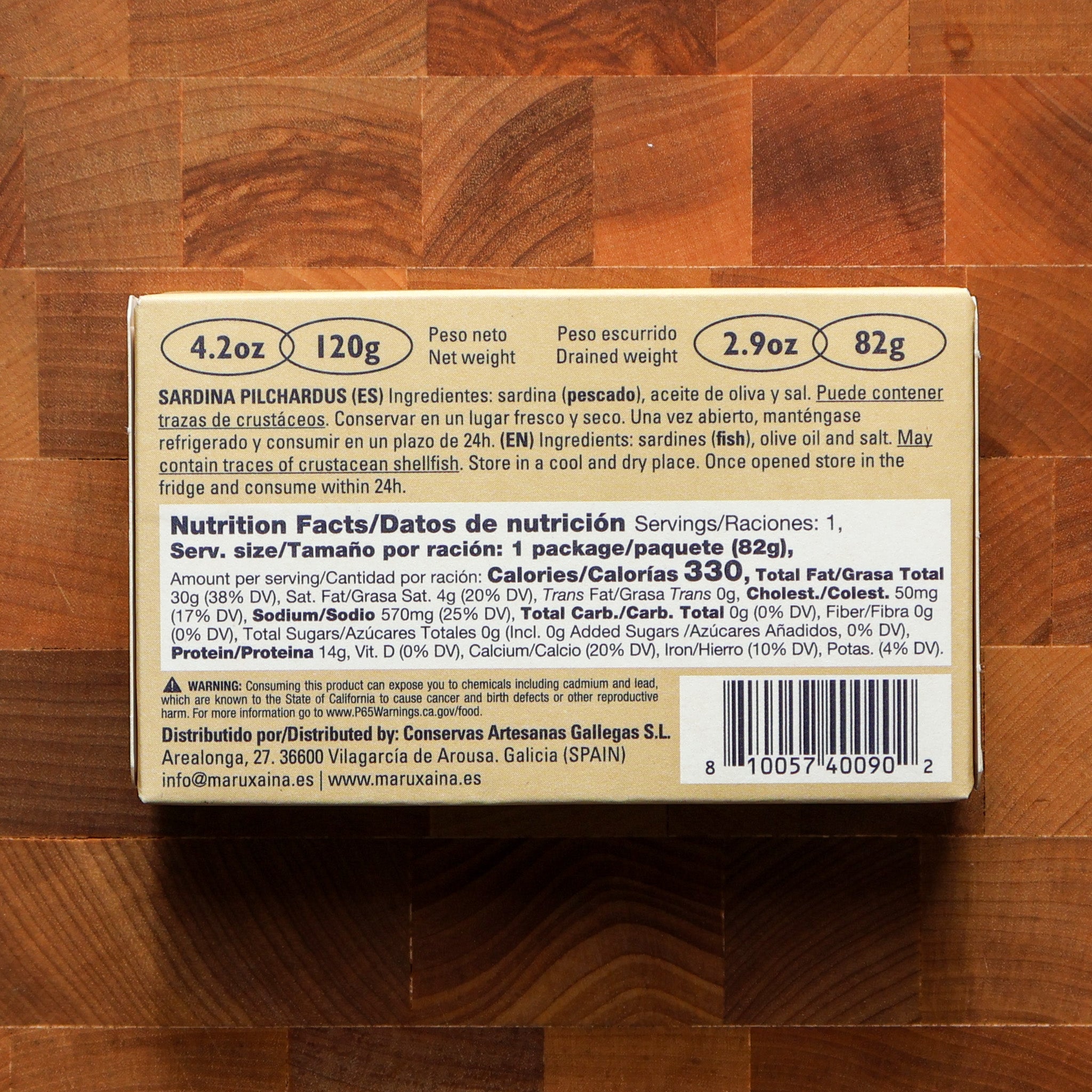 Maruxaina - Sardines in Spanish Olive Oil - FishNook Tinned Seafood Co.