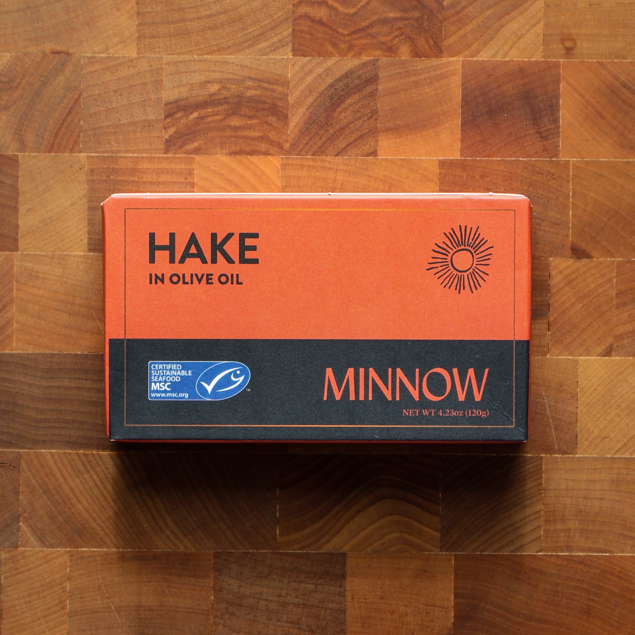 Minnow - Cape Hake in Olive Oil - FishNook Tinned Seafood Co.