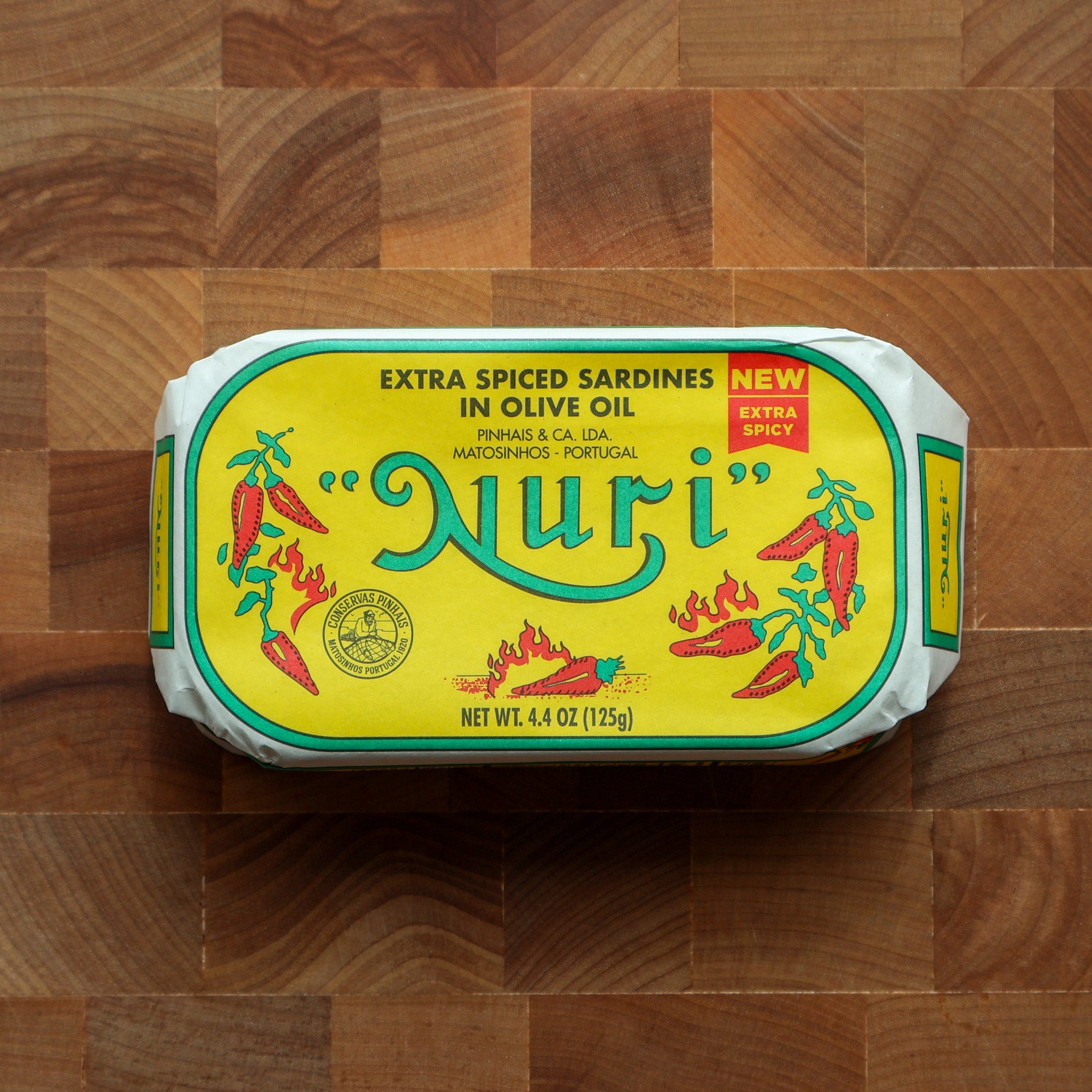 Nuri - Extra Spiced Sardines in Olive Oil - FishNook Tinned Seafood Co.