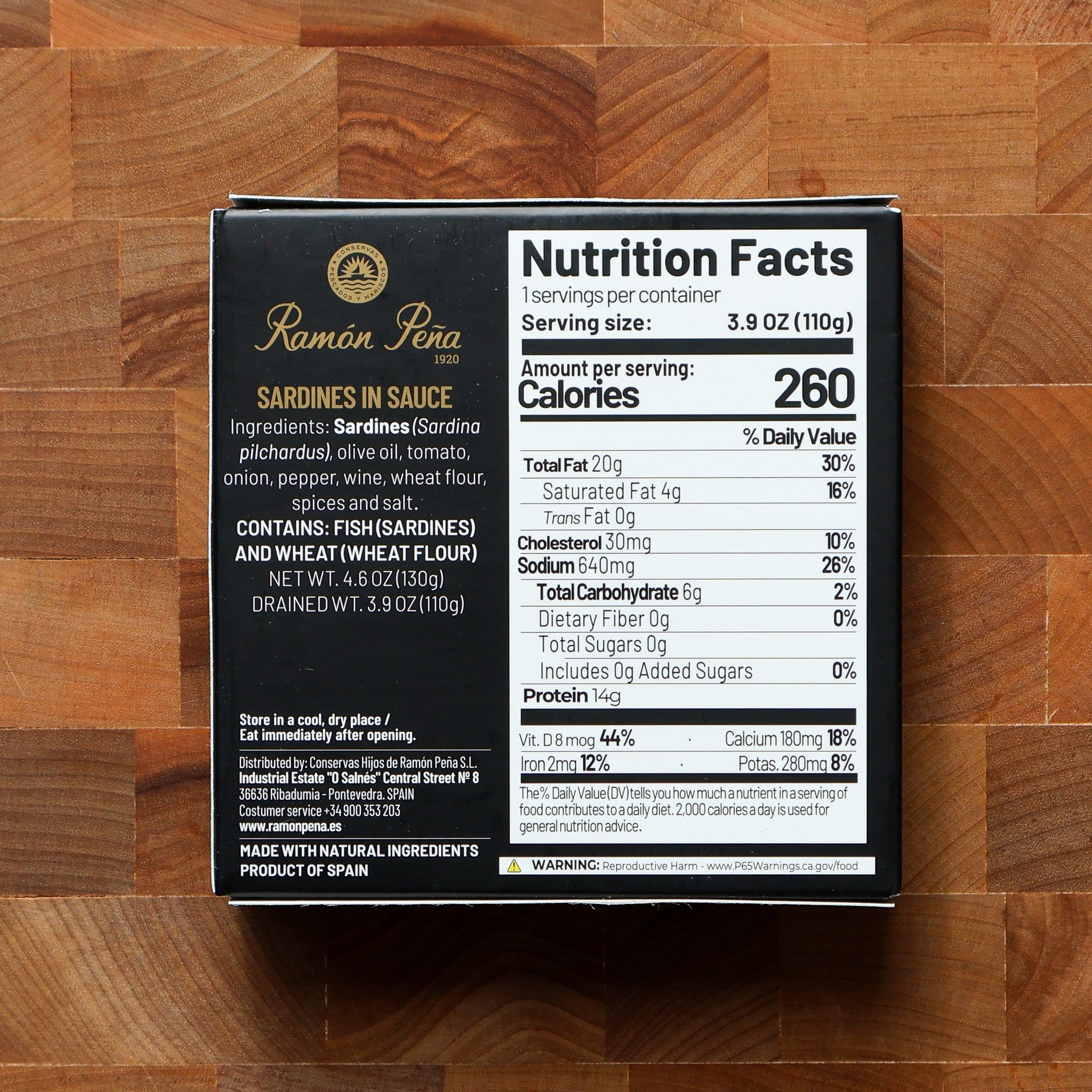 Ramon Peña - Fried Small Sardines in Sauce - FishNook Tinned Seafood Co.