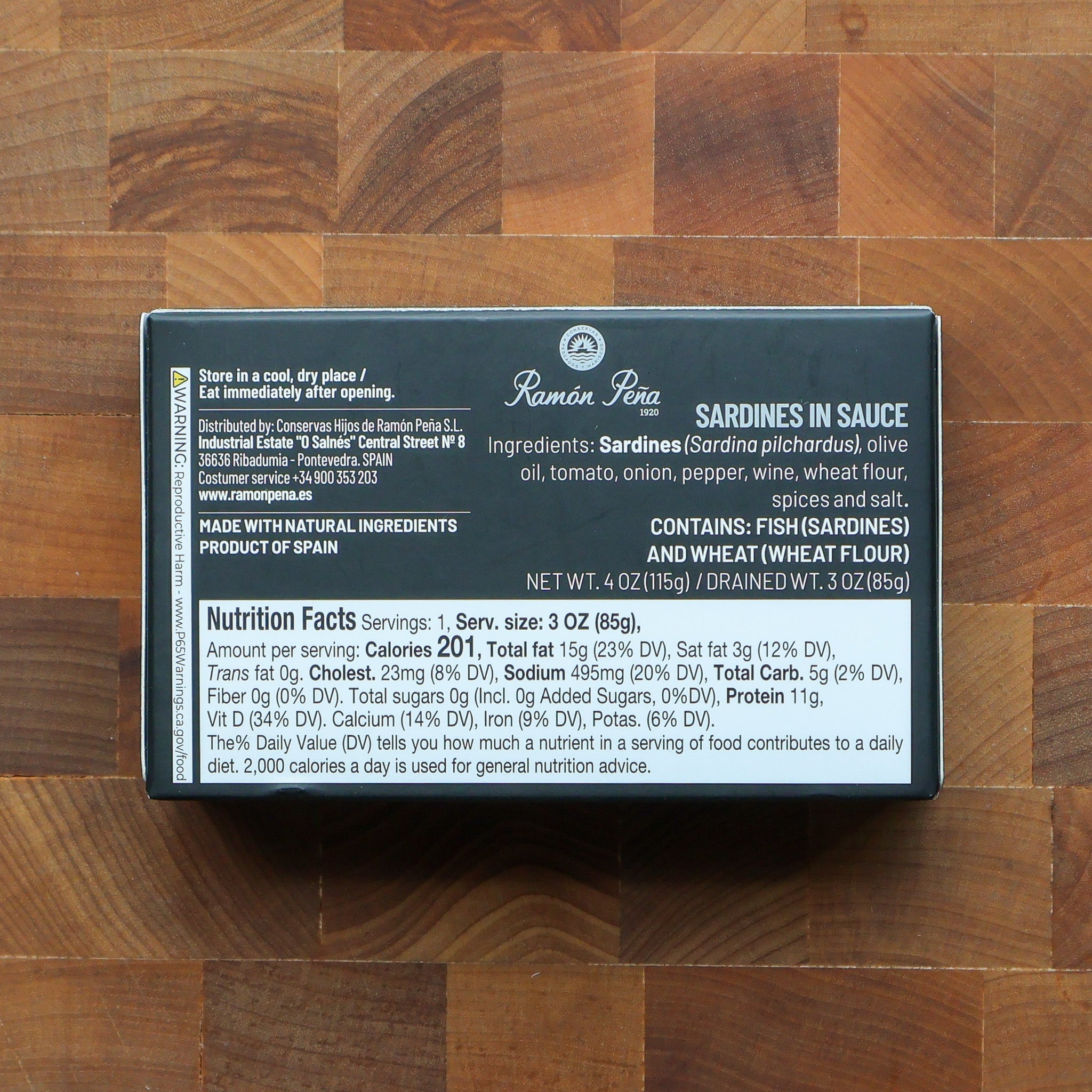 Ramon Peña - Ramon Pena Sardines in Galician Sauce, Silver Line - FishNook Tinned Seafood Co.