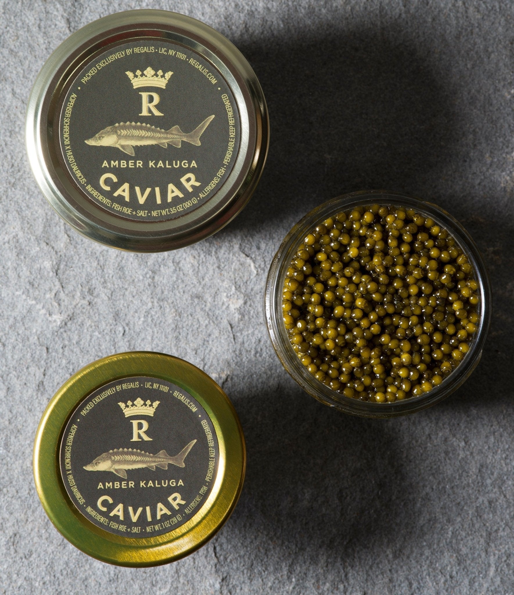 Regalis Foods - Amber Kaluga Caviar - FishNook Tinned Seafood Co.