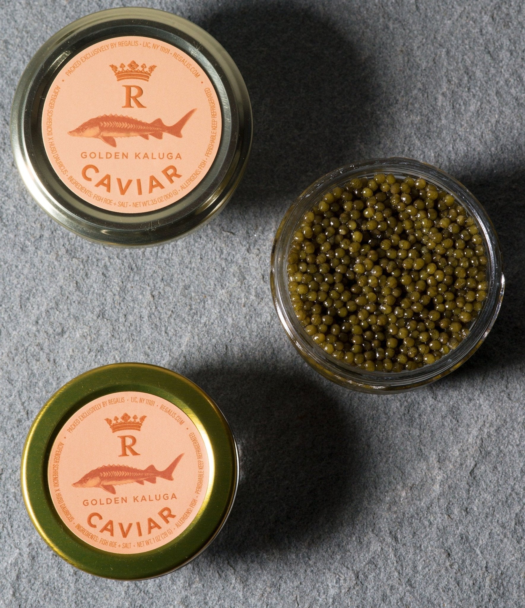 Regalis Foods - Golden Kaluga Caviar - FishNook Tinned Seafood Co.
