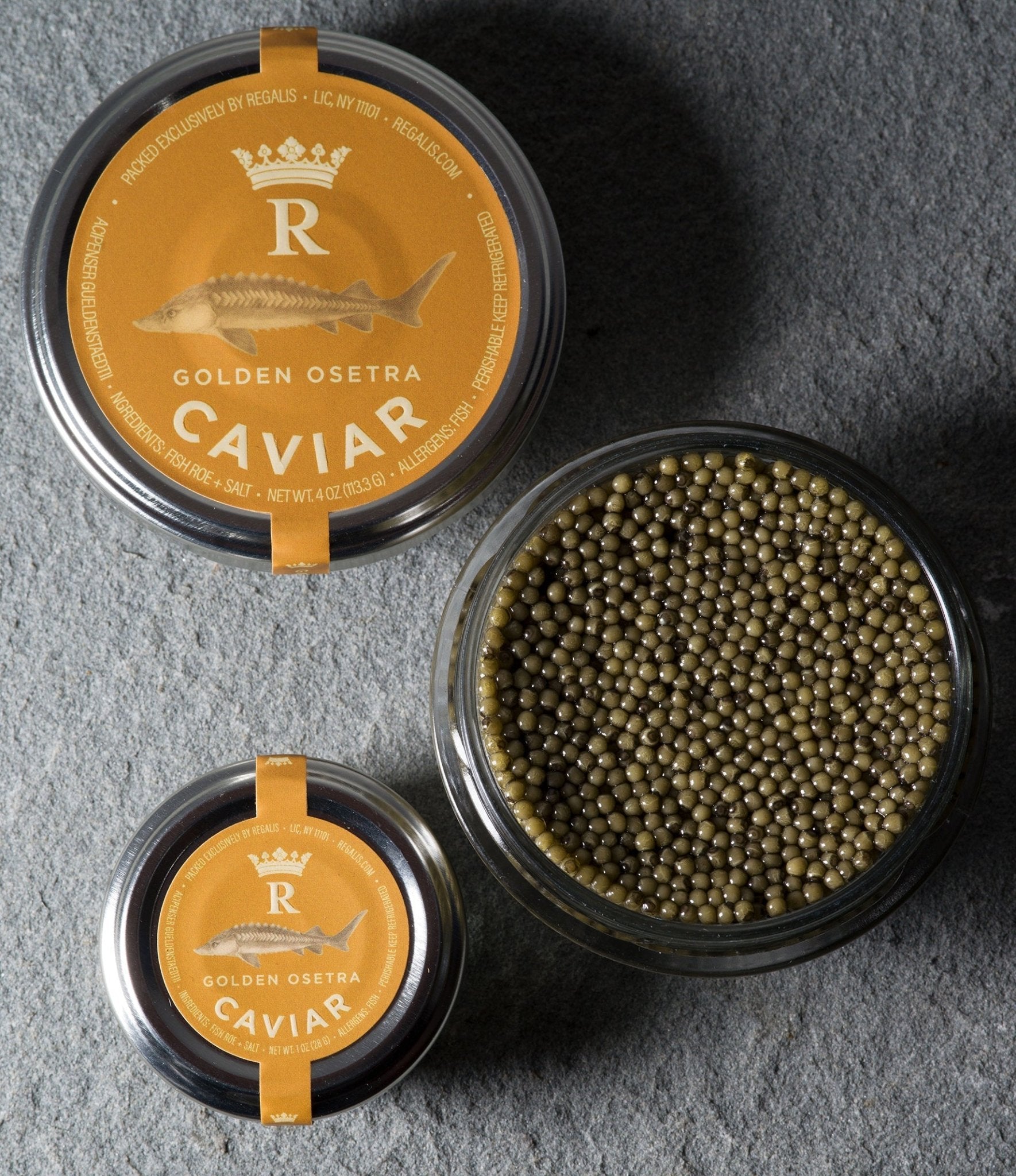 Regalis Foods - Golden Osetra Caviar - FishNook Tinned Seafood Co.