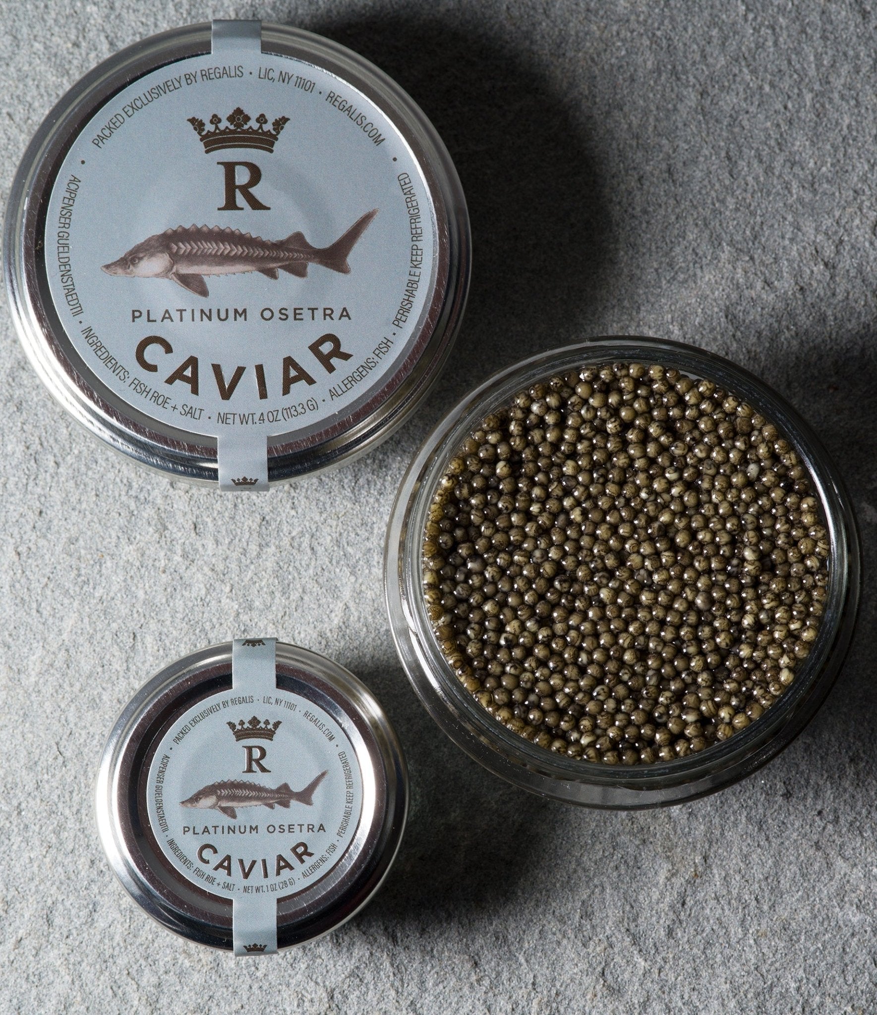 Regalis Foods - Platinum Osetra Caviar - FishNook Tinned Seafood Co.