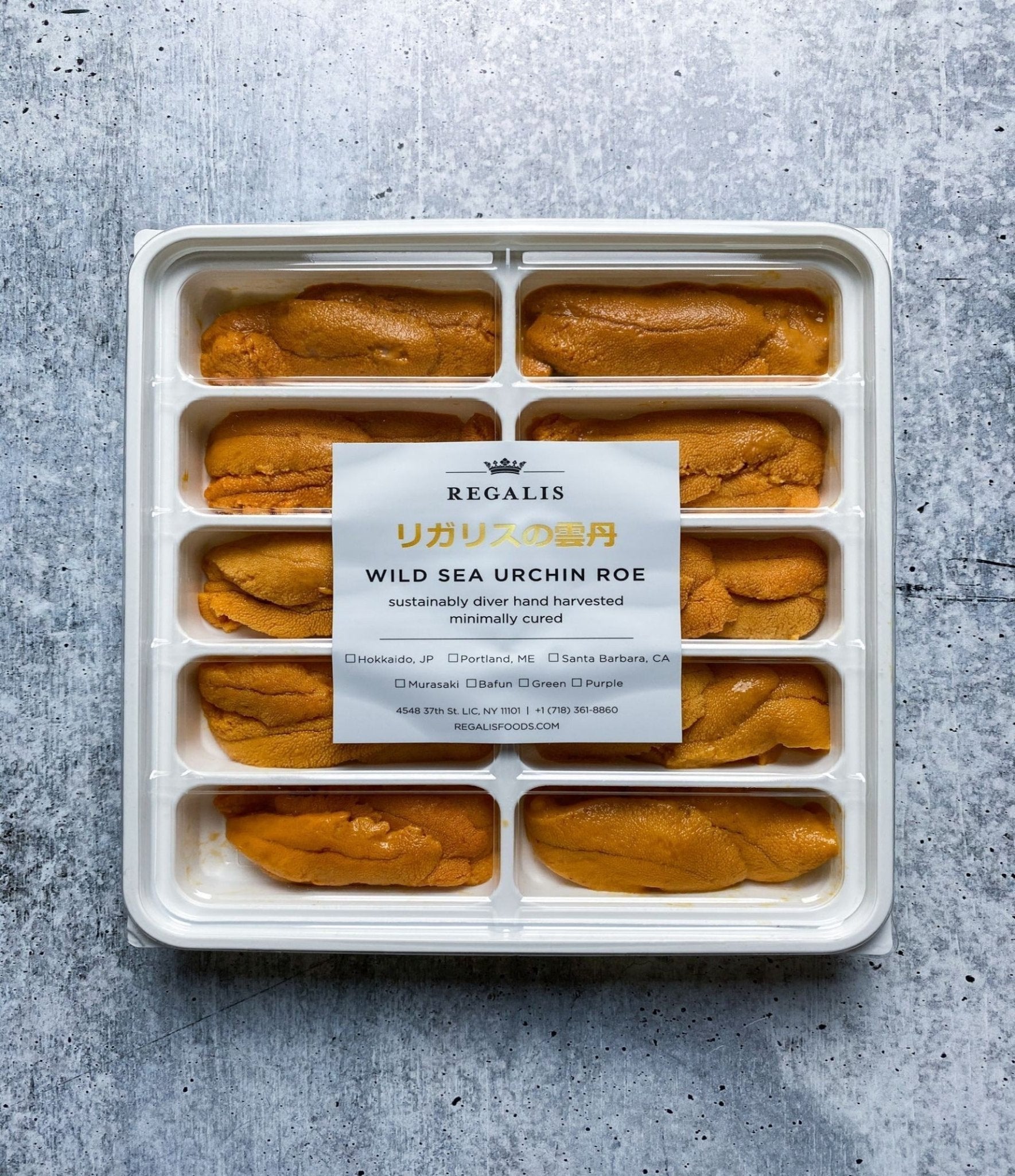 Regalis Foods - San Diego Murasaki Uni - FishNook Tinned Seafood Co.