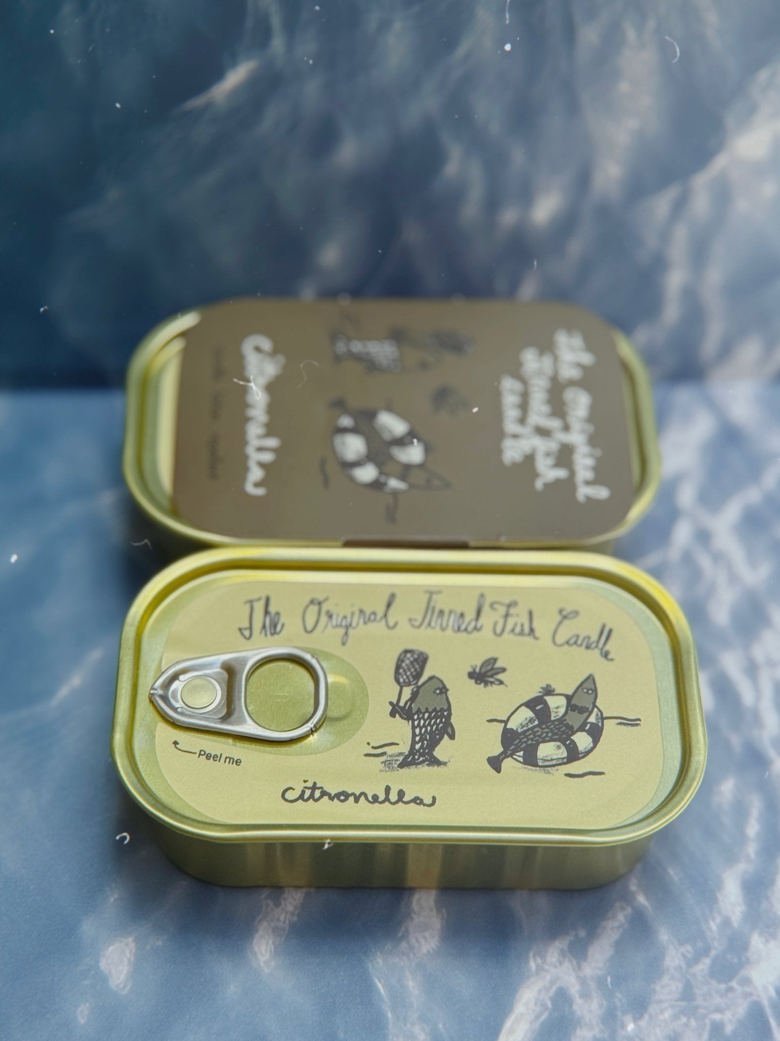 Tinned Candle - Tinned Fish Candle - Citronella - FishNook Tinned Seafood Co.
