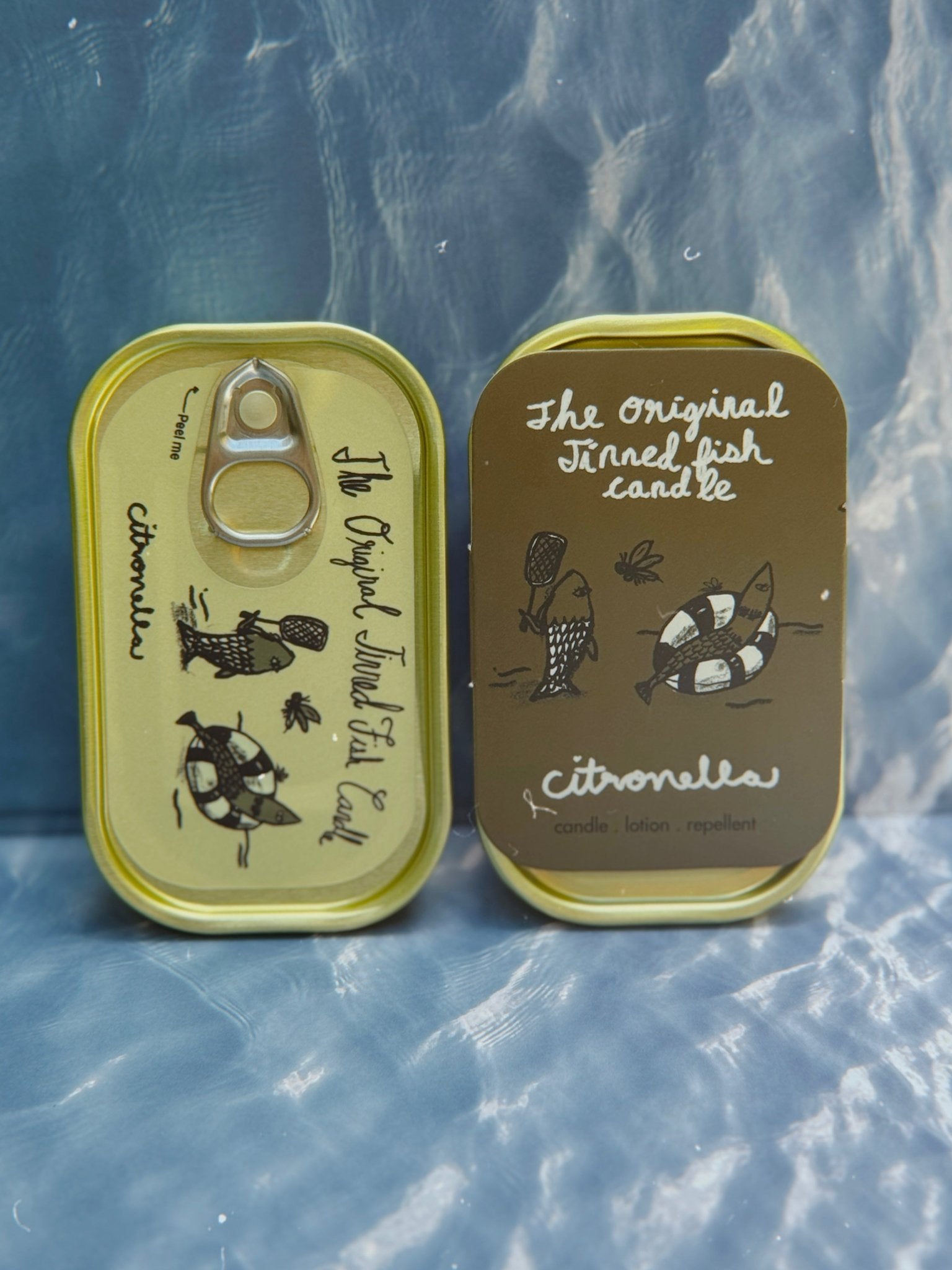 Tinned Candle - Tinned Fish Candle - Citronella - FishNook Tinned Seafood Co.