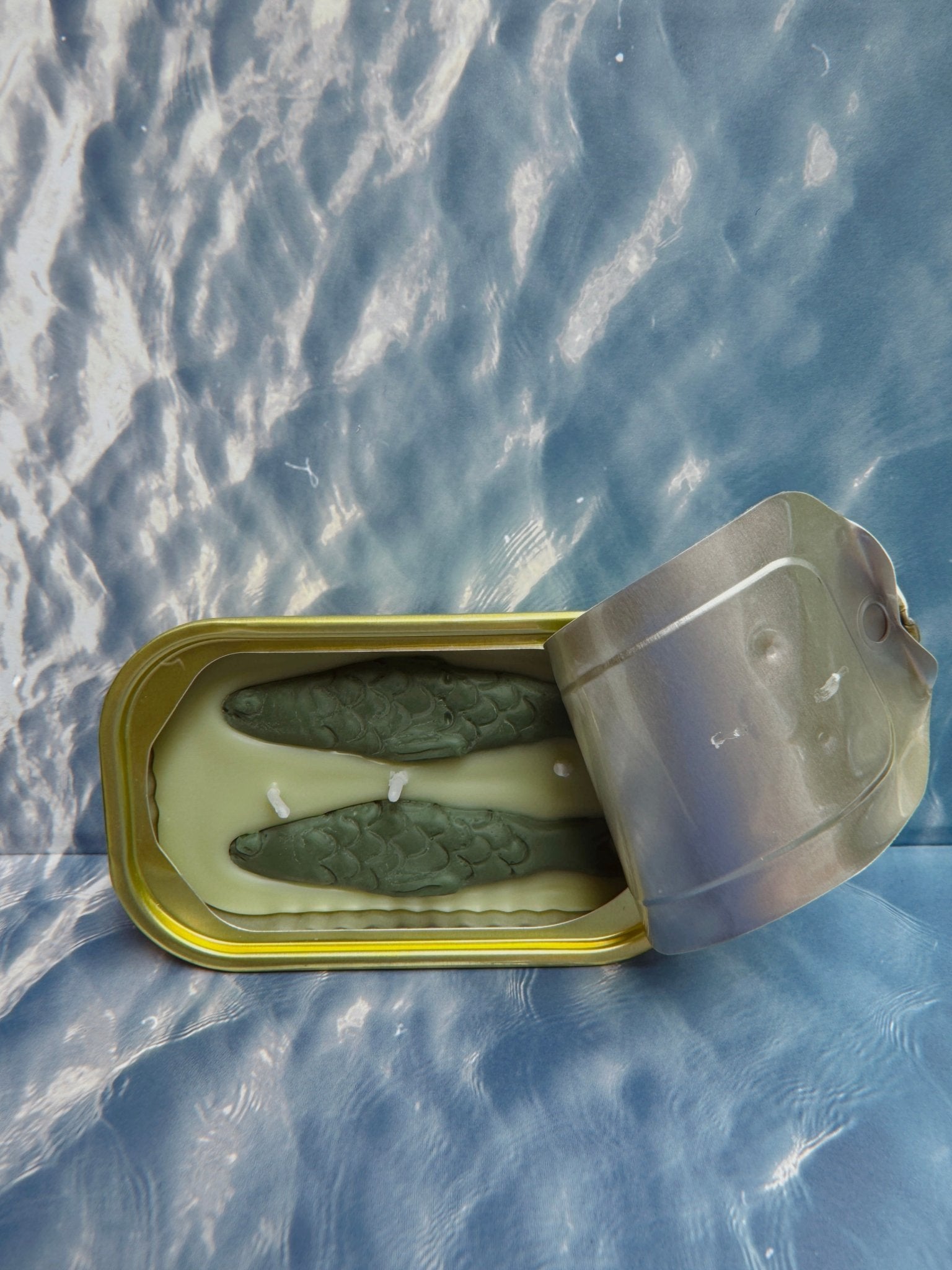 Tinned Candle - Tinned Fish Candle - Green Tea & Lemongrass - FishNook Tinned Seafood Co.