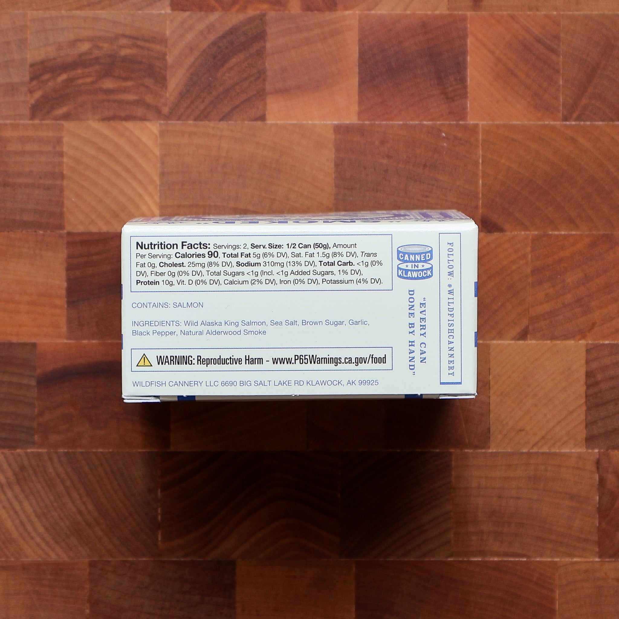 Wildfish Cannery - Smoked White King Salmon Belly (Limited) - FishNook Tinned Seafood Co.
