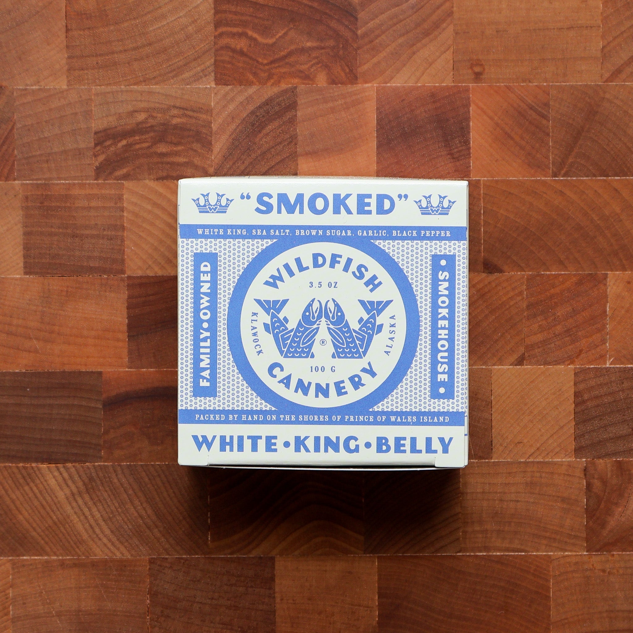 Wildfish Cannery - Smoked White King Salmon Belly (Limited) - FishNook Tinned Seafood Co.