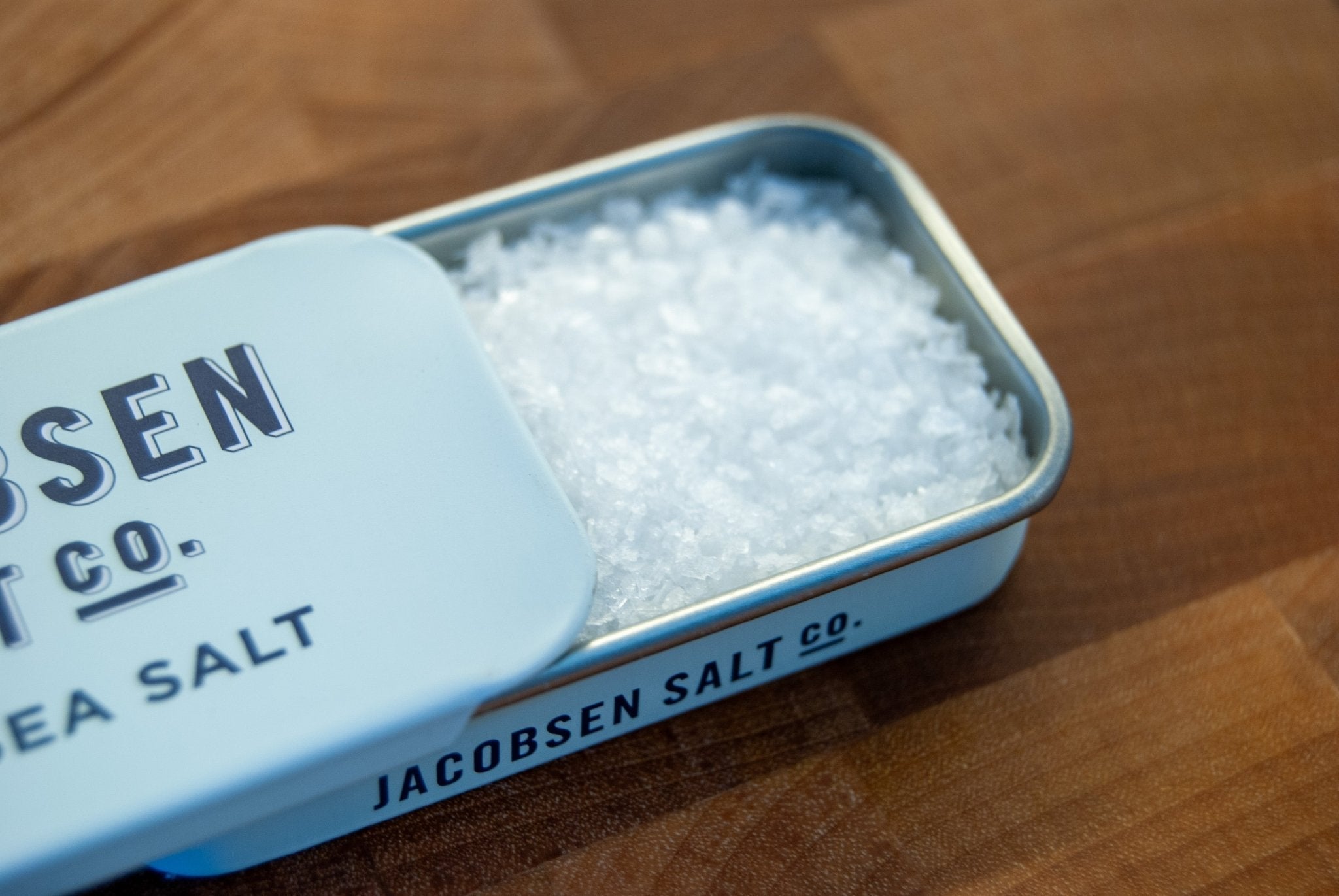 Jacobsen Flaky Sea Salt Slide Tin - FishNook Tinned Seafood Co.