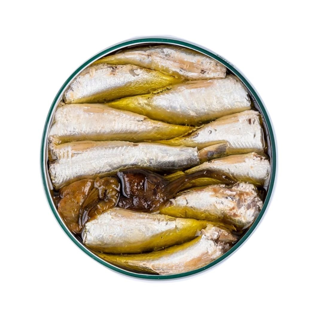 La Curiosa Small Sardines In Olive Oil with Padron Pepper 10/14 - FishNook Tinned Seafood Co.