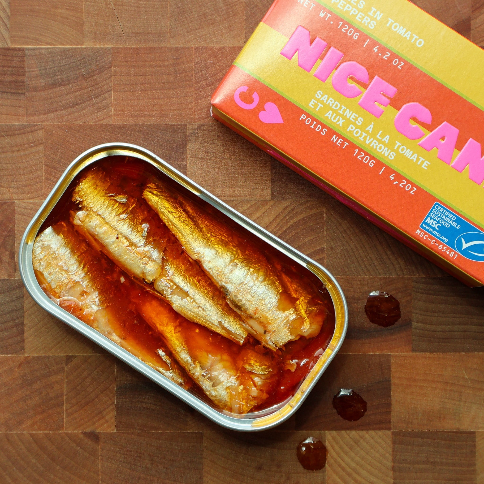 Nice Cans - Sardines in Tomatoes & Peppers - FishNook Tinned Seafood Co.