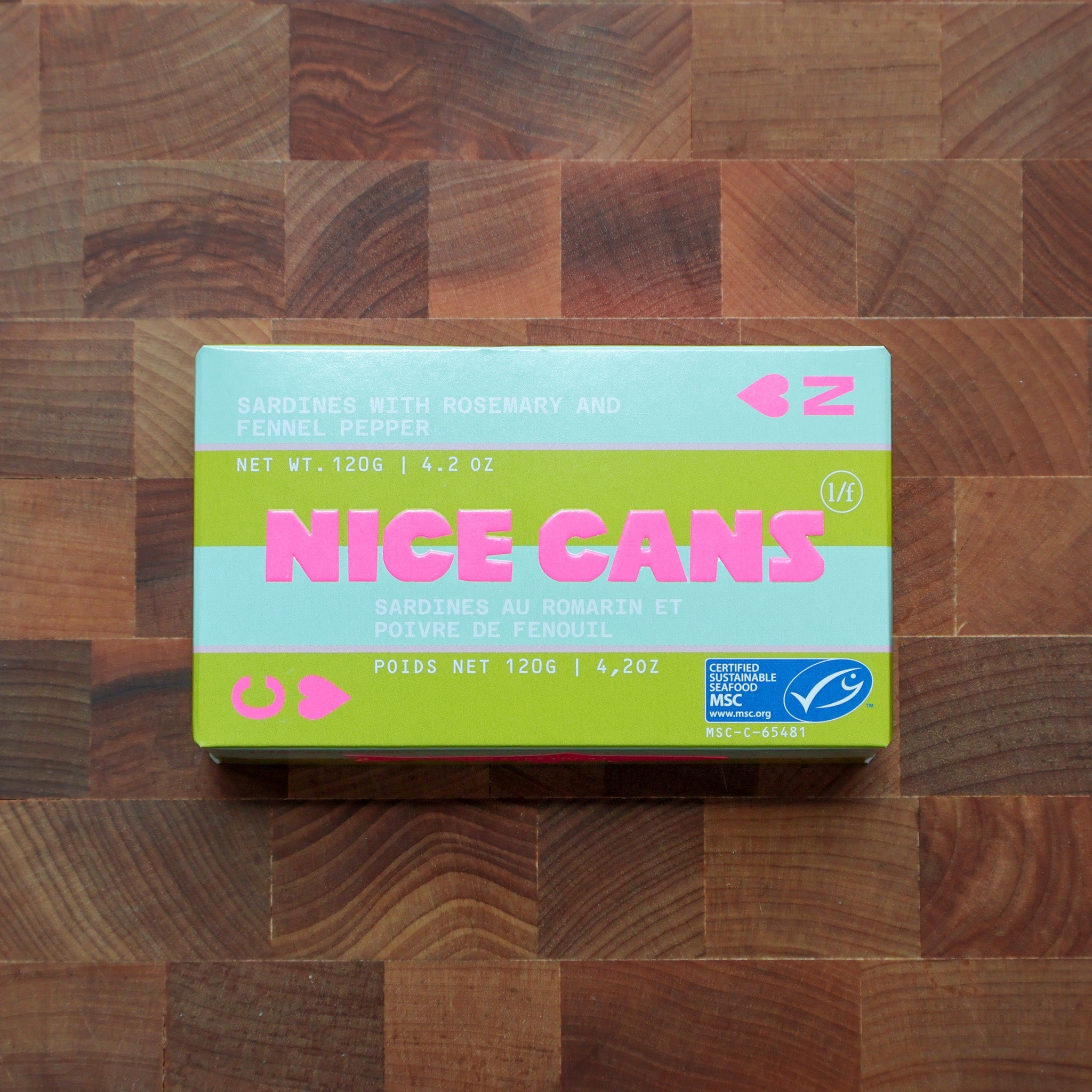 Nice Cans - Sardines w/ Wild Rosemary & Fennel Pepper in Olive Oil - FishNook Tinned Seafood Co.