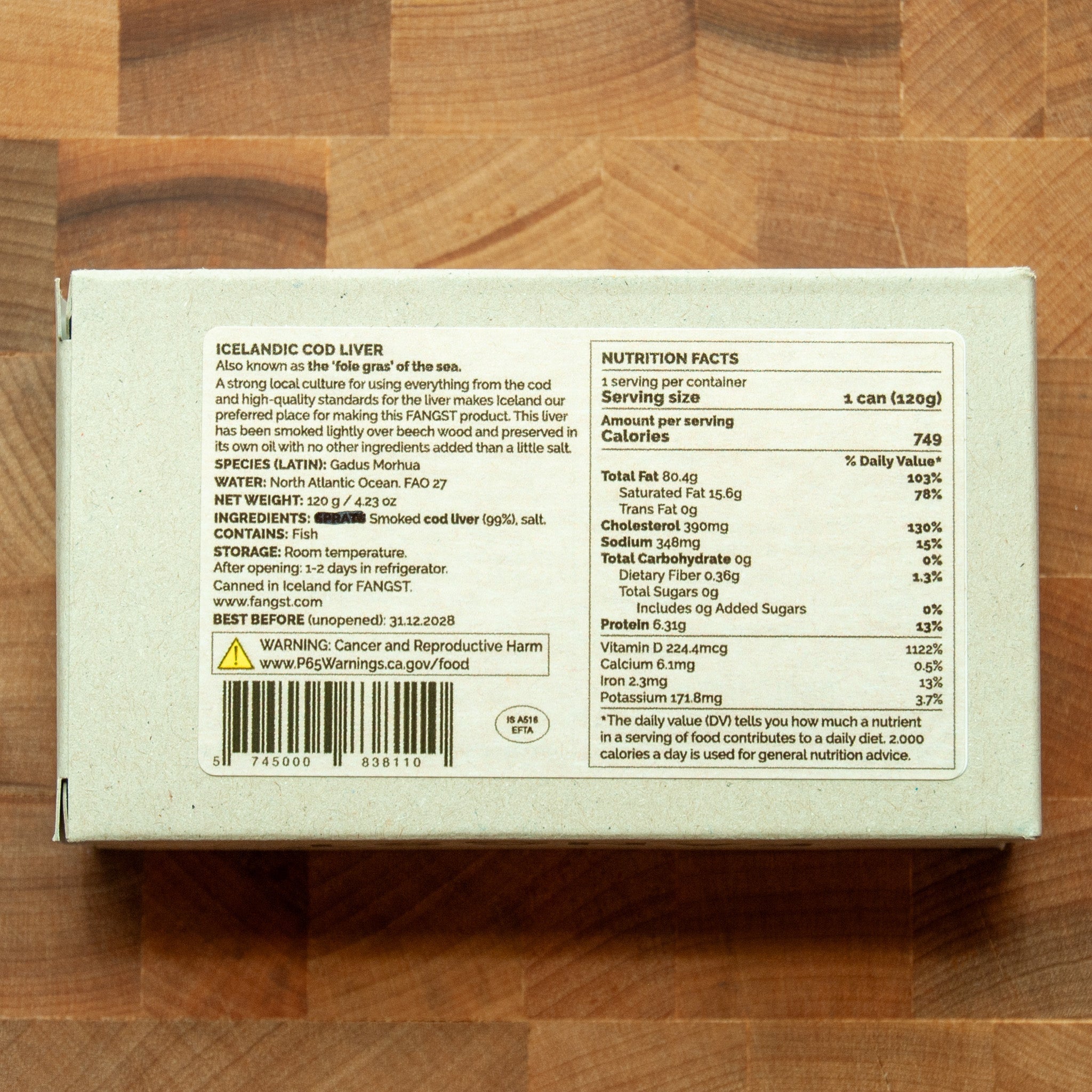 Fangst - Smoked Icelandic Cod Liver - FishNook Tinned Seafood Co.