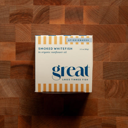 Great Lakes Tinned Fish - Smoked Whitefish in Organic Sunflower Oil - FishNook Tinned Seafood Co.