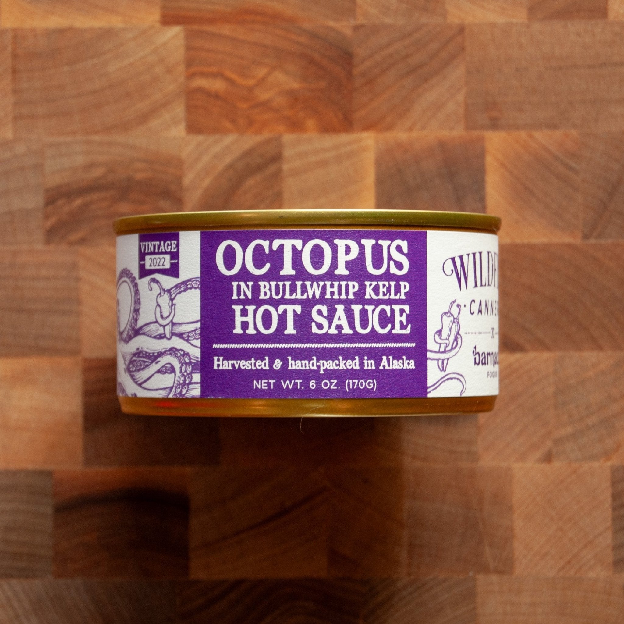 Wildfish Cannery Octopus in Bullwhip Hot Sauce (Limited Edition) - FishNook Tinned Seafood Co.